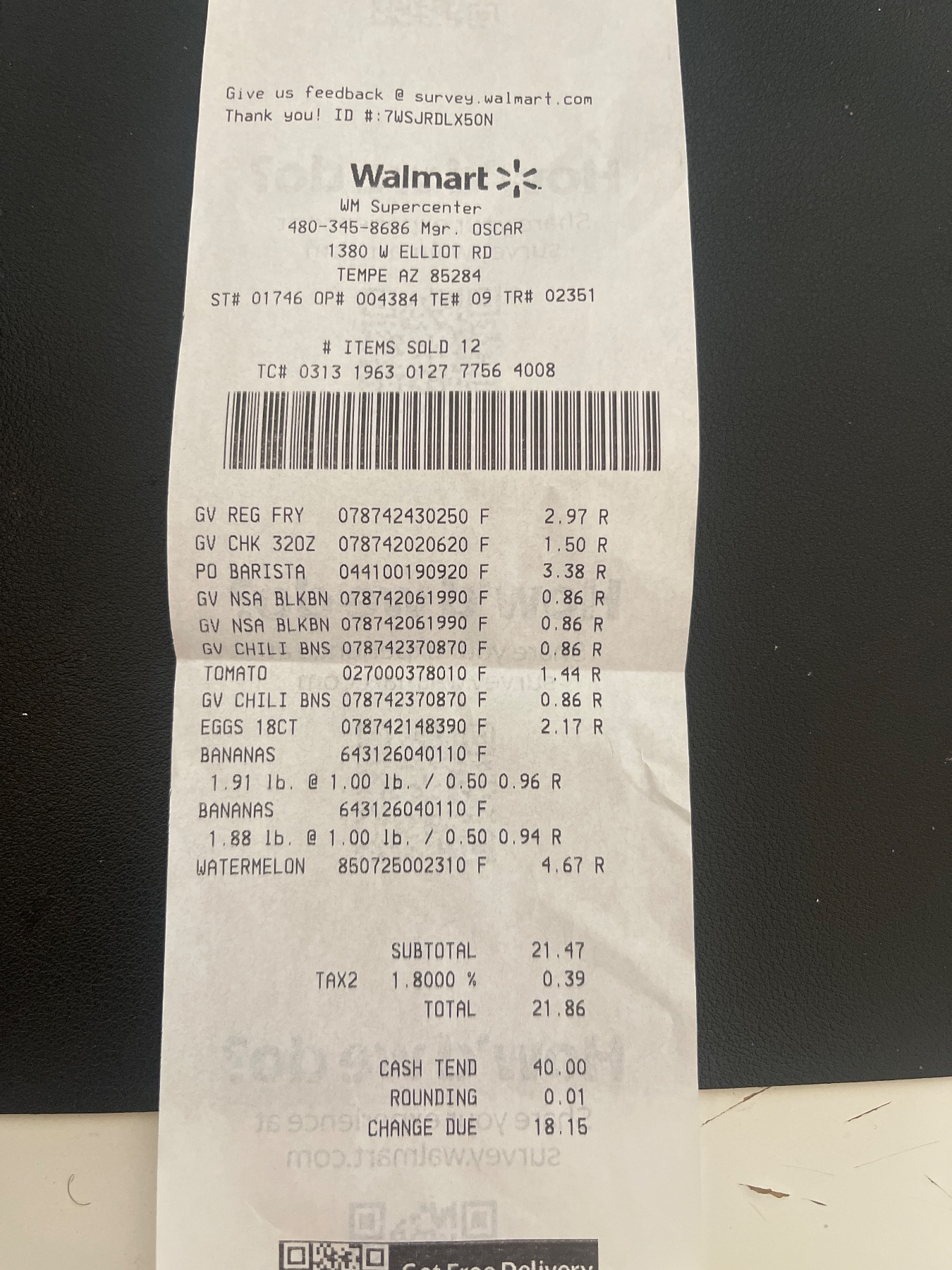 Receipt image