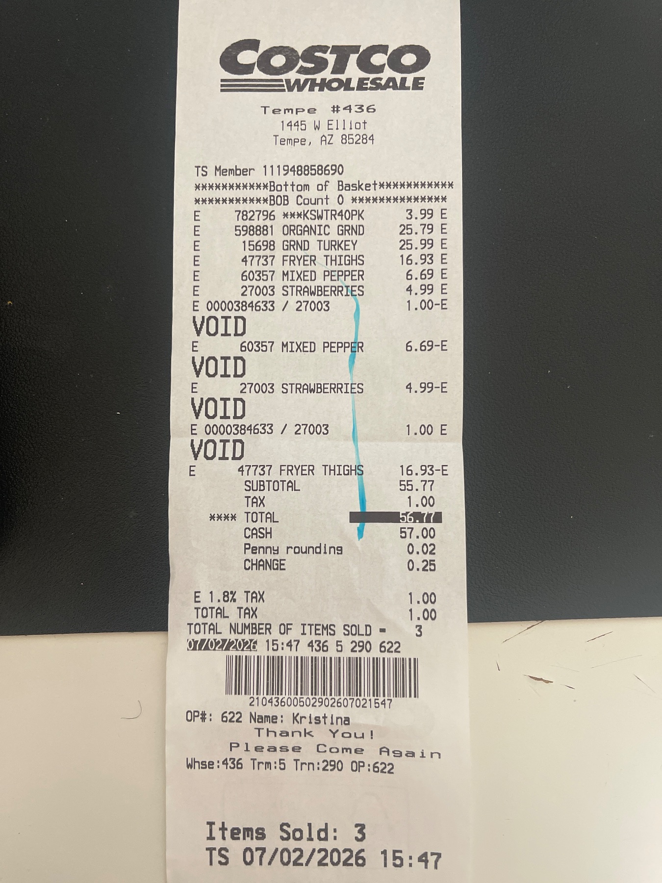 Receipt image