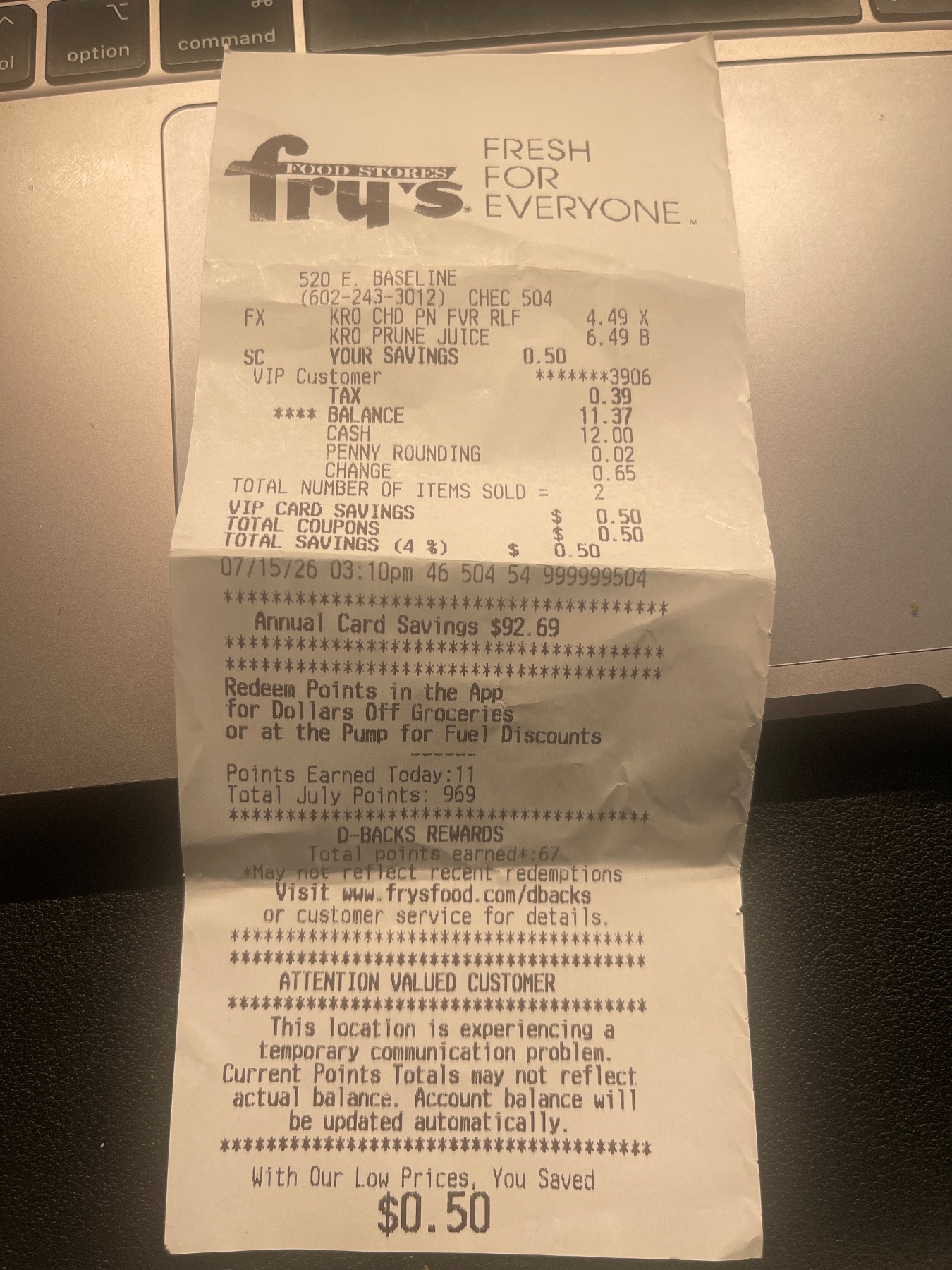 Receipt image
