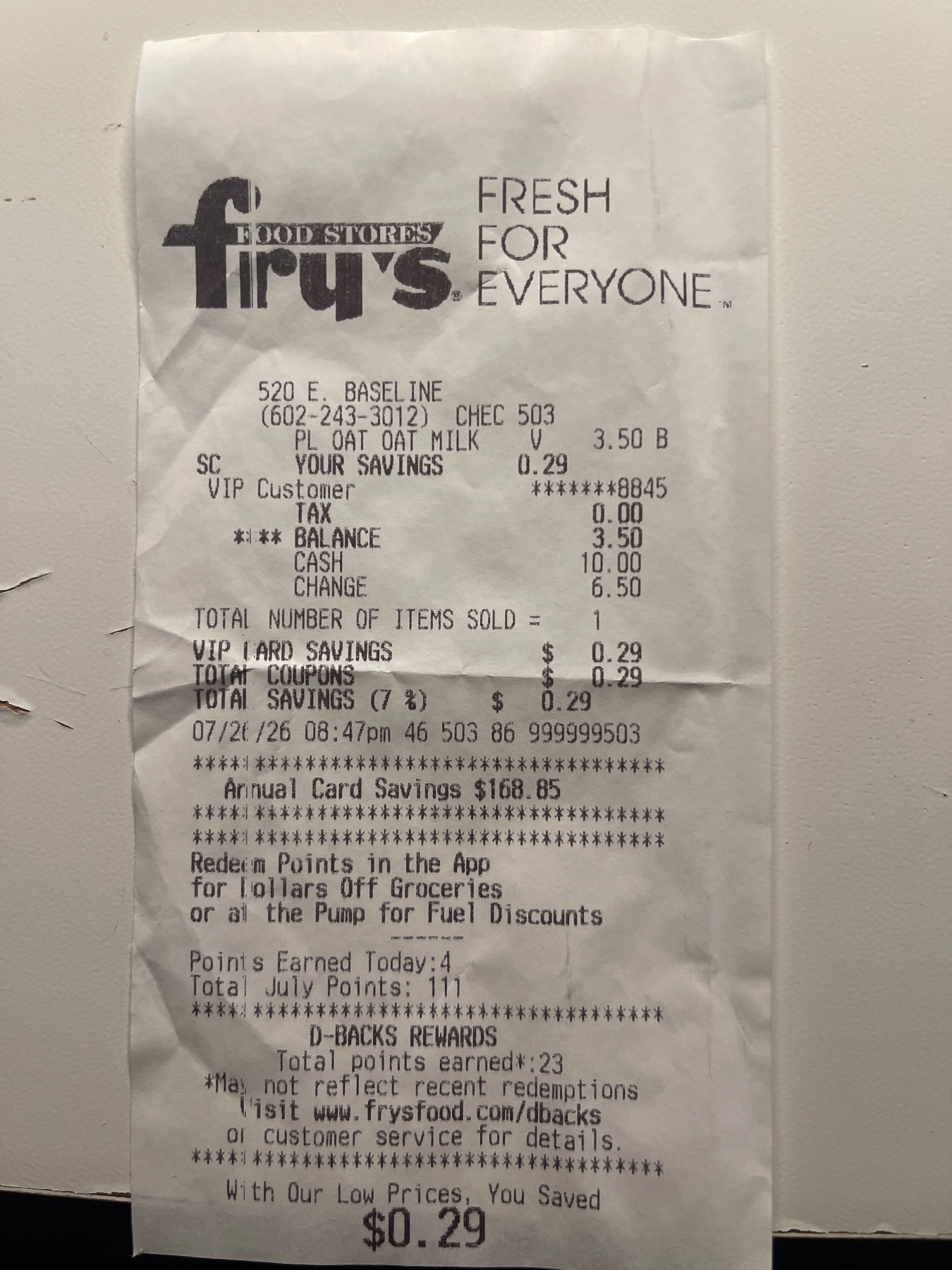 Receipt image
