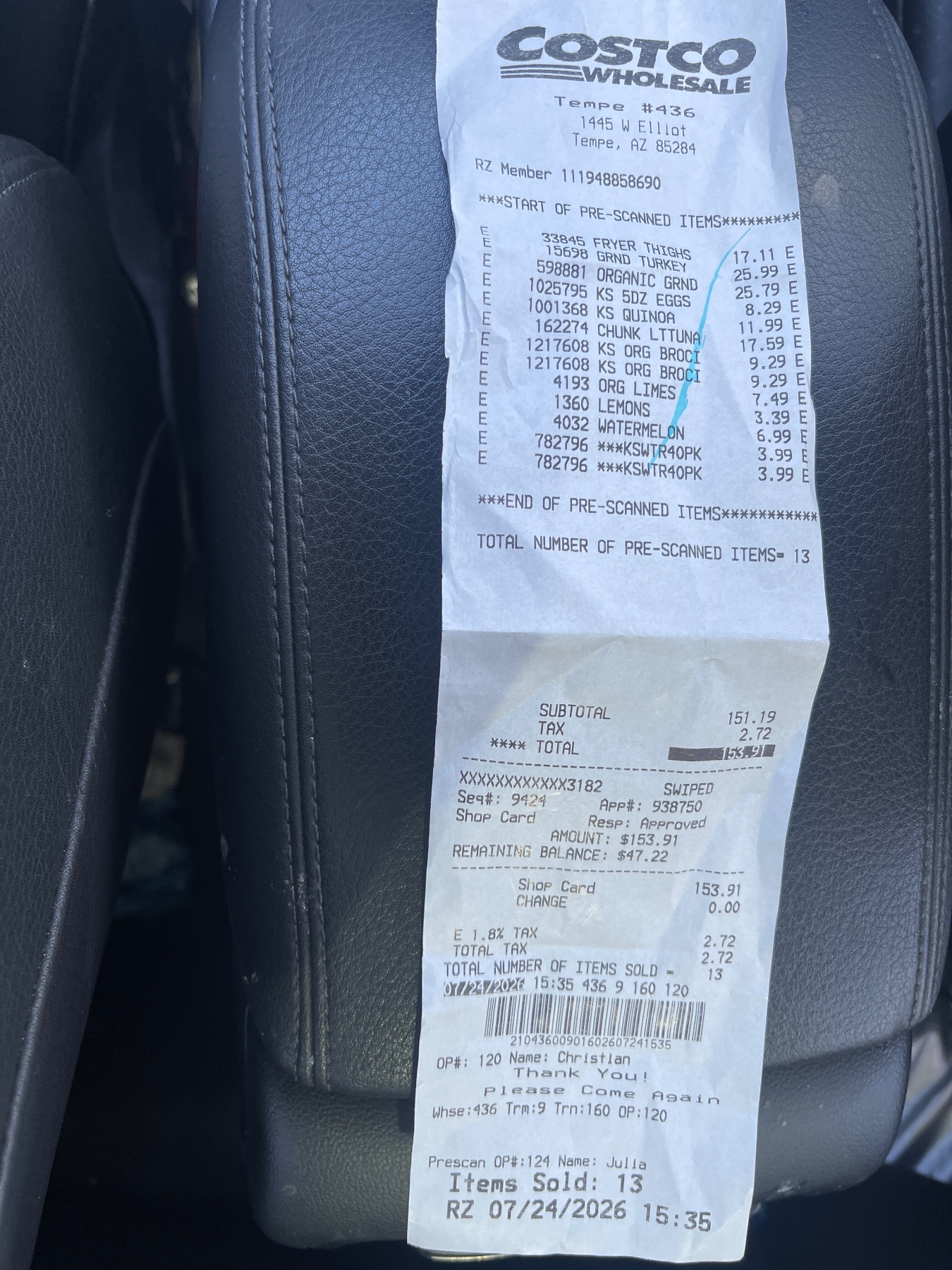 Receipt image
