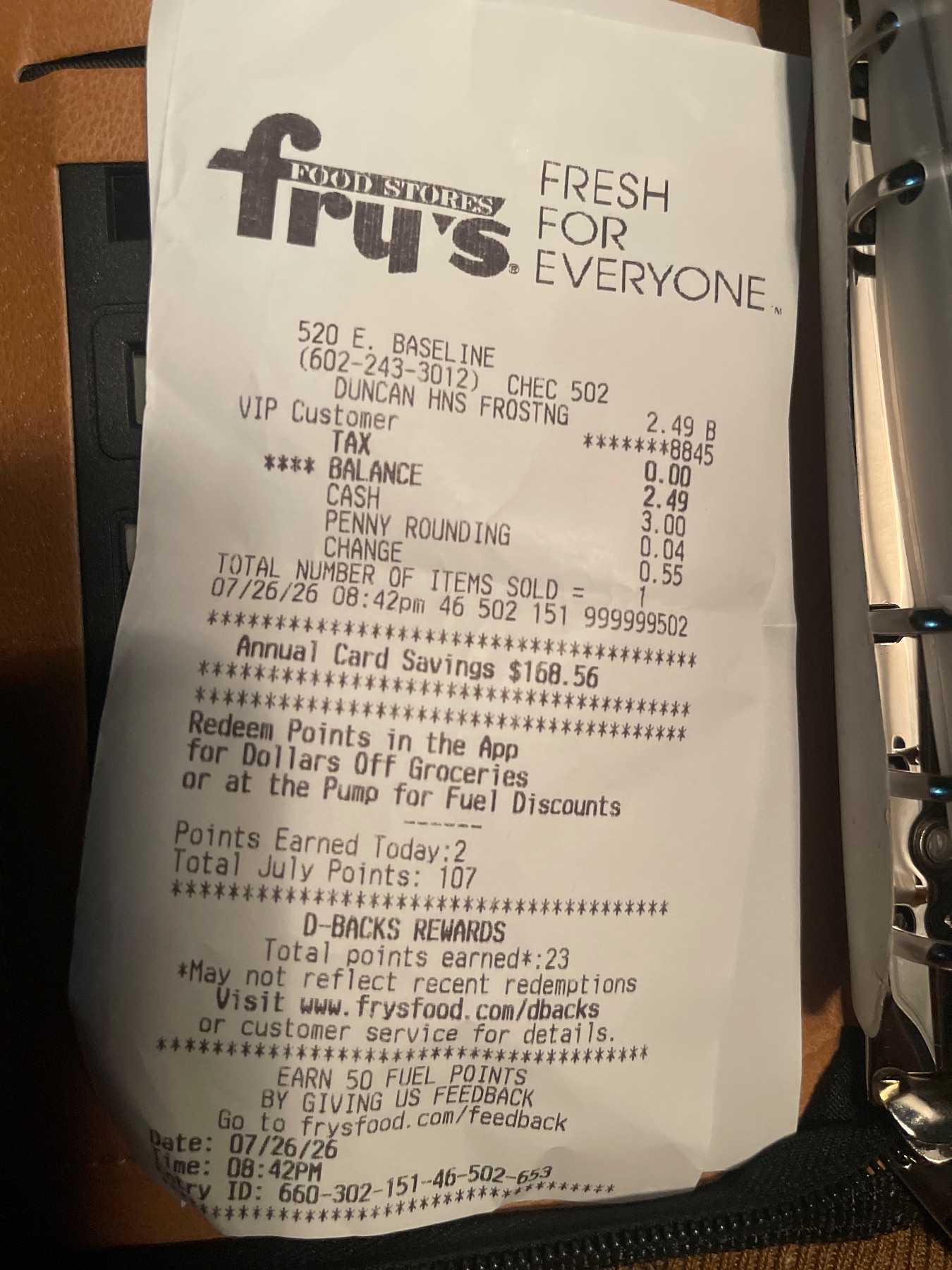 Receipt image