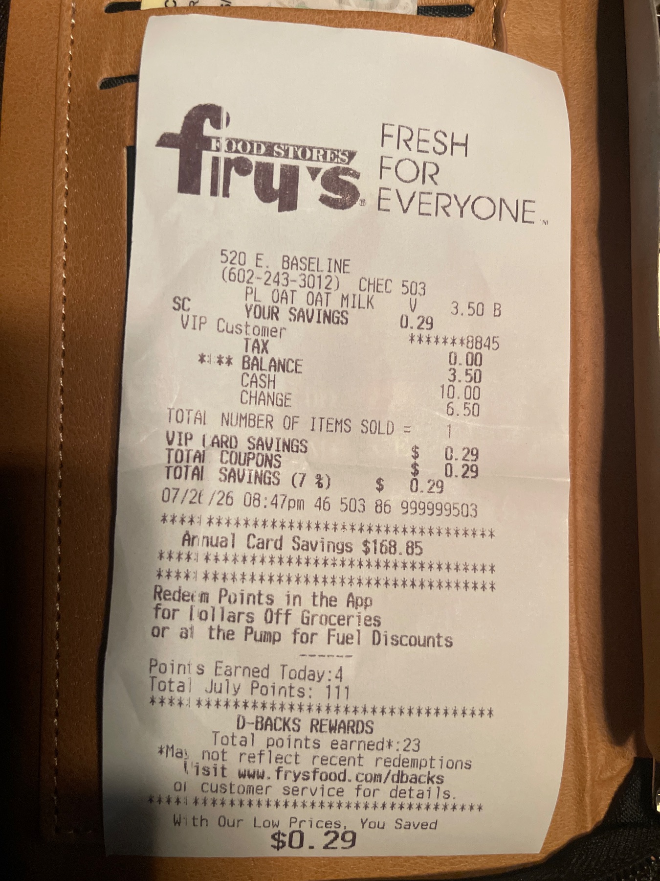 Receipt image