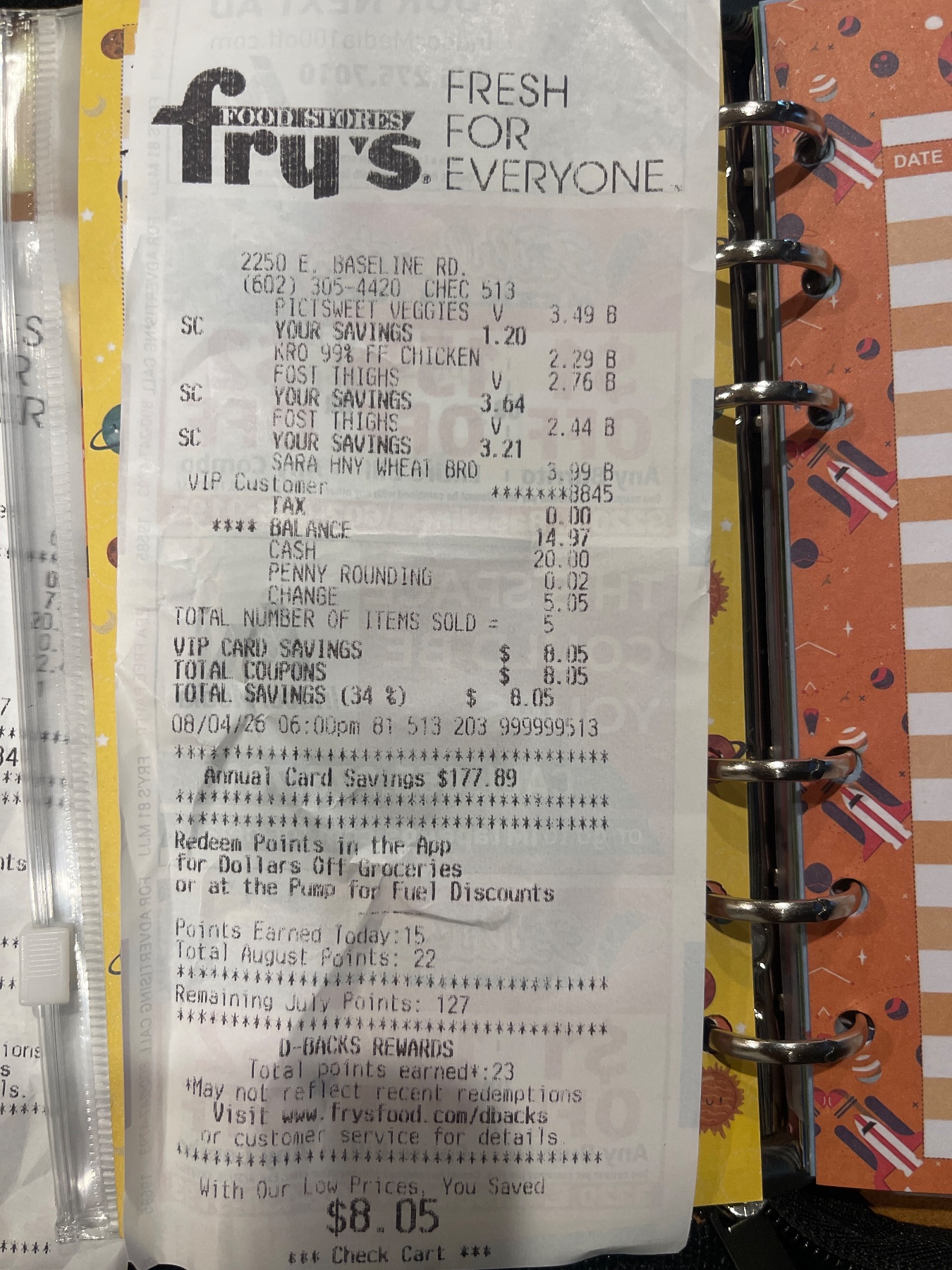 Receipt image