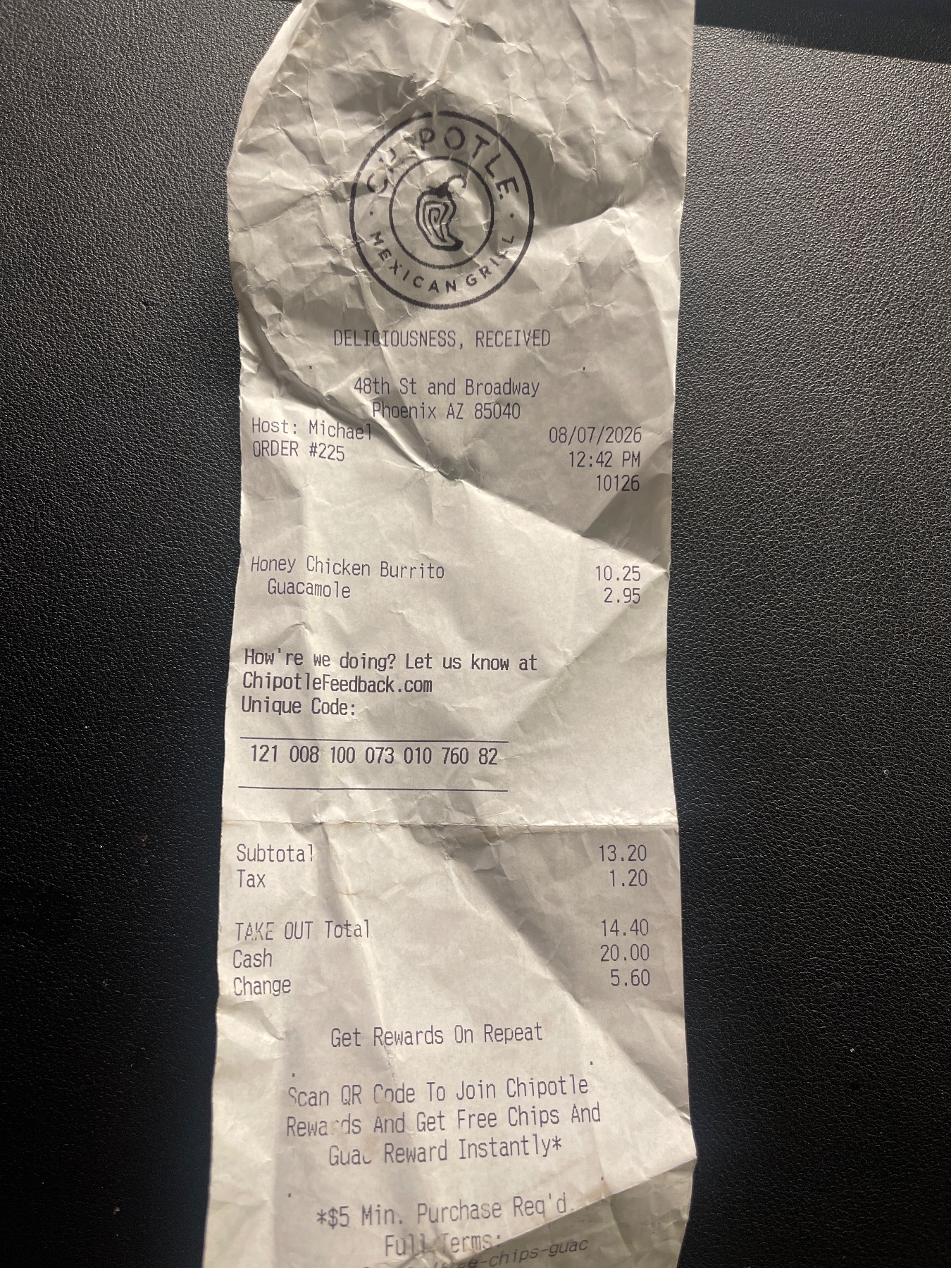 Receipt image