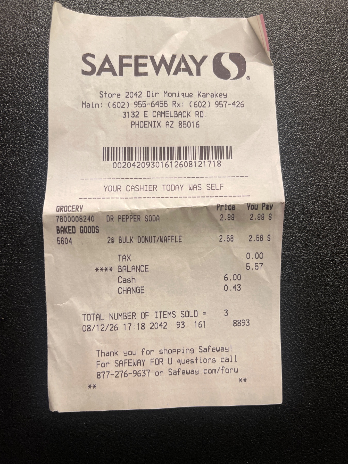 Receipt image