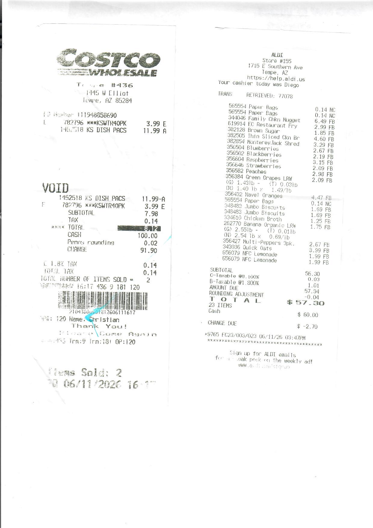 Receipt image